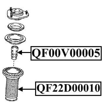 Пыльник переднего амортизатора <b>QUATTRO FRENI QF22D00010</b>-1