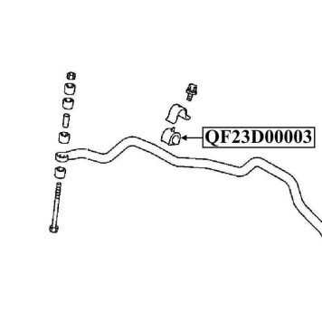 Втулка стабилизатора FR CS CU <b>QUATTRO FRENI QF23D00003</b>-1