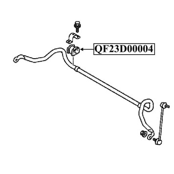 Втулка переднего стабилизатора <b>QUATTRO FRENI QF23D00004</b>-2