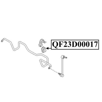 Втулка переднего стабилизатора <b>QUATTRO FRENI QF23D00017</b>-2