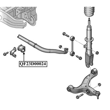 Втулка переднего стабилизатора <b>QUATTRO FRENI QF23D00024</b>-1