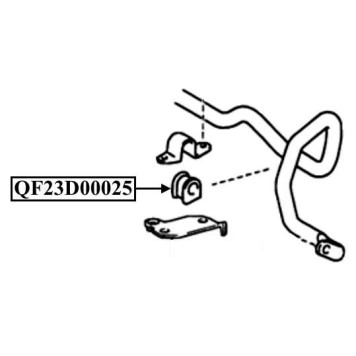 Втулка переднего стабилизатора <b>QUATTRO FRENI QF23D00025</b>-1