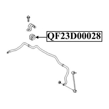 Втулка переднего стабилизатора <b>QUATTRO FRENI QF23D00028</b>-1