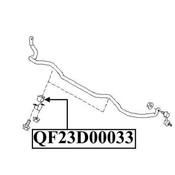 Втулка стабилизатора FR <b>QUATTRO FRENI QF23D00033</b>-1