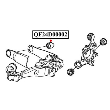Сайлентблок задний заднего продольного рычага <b>QUATTRO FRENI QF24D00002</b>-1