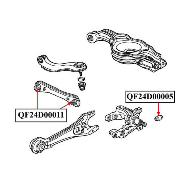 Сайлентблок заднего амортизатора <b>QUATTRO FRENI QF24D00005</b>-2