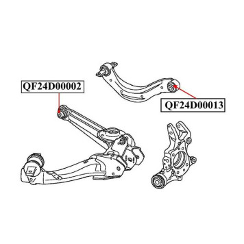 Сайлентблок заднего верхнего рычага <b>QUATTRO FRENI QF24D00013</b>-1