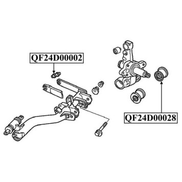 Сайлентблок задней цапфы <b>QUATTRO FRENI QF24D00028</b>-2