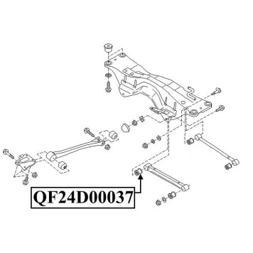 Сайлентблок заднего поперечного рычага <b>QUATTRO FRENI QF24D00037</b>-2