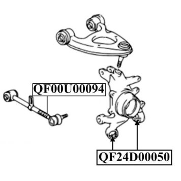 Сайлентблок задней цапфы <b>QUATTRO FRENI QF24D00050</b>-1