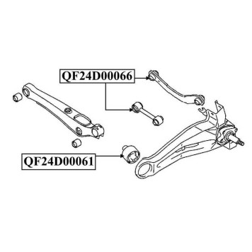Сайлентблок тяги поперечной <b>QUATTRO FRENI QF24D00066</b>-1