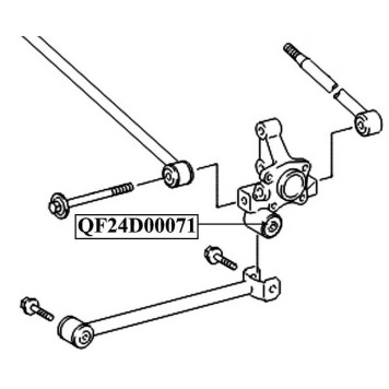 Сайлентблок задней цапфы <b>QUATTRO FRENI QF24D00071</b>-1