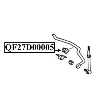 Втулка заднего стабилизатора <b>QUATTRO FRENI QF27D00005</b>-2