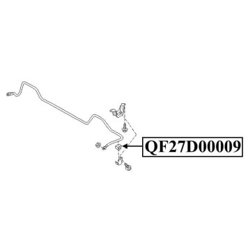 Втулка заднего стабилизатора <b>QUATTRO FRENI QF27D00009</b>-2