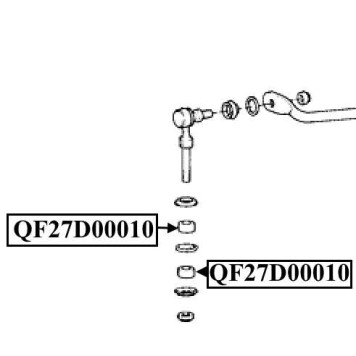 Втулка стойки переднего стабилизатора <b>QUATTRO FRENI QF27D00010</b>-1