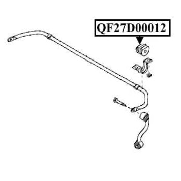 Втулка заднего стабилизатора <b>QUATTRO FRENI QF27D00012</b>-1
