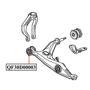 Сайлентблок передний переднего нижнего рычага <b>QUATTRO FRENI QF30D00003</b>-1