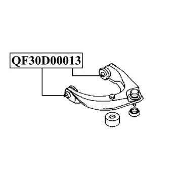 Сайлентблок переднего верхнего рычага <b>QUATTRO FRENI QF30D00013</b>-1