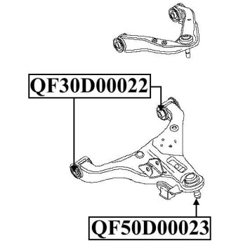 Сайлентблок переднего нижнего рычага <b>QUATTRO FRENI QF30D00022</b>-1