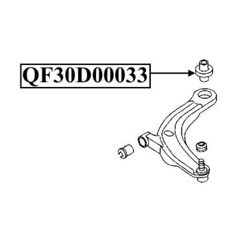 Сайлентблок задний переднего рычага <b>QUATTRO FRENI QF30D00033</b>-2
