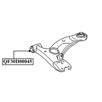 Сайлентблок передний переднего рычага <b>QUATTRO FRENI QF30D00045</b>-1