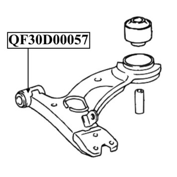 Сайлентблок передний переднего рычага <b>QUATTRO FRENI QF30D00057</b>-1