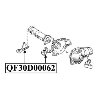 Сайлентблок опоры дифференциала <b>QUATTRO FRENI QF30D00062</b>-1