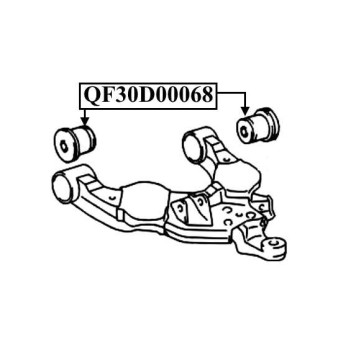 Сайлентблок нижнего переднего рычага <b>QUATTRO FRENI QF30D00068</b>-1