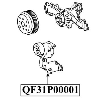Натяжитель приводного ремня <b>QUATTRO FRENI QF31P00001</b>-2