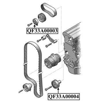 Ролик обводной ремня грм <b>QUATTRO FRENI QF33A00004</b>-1