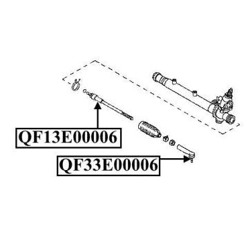 Наконечник рулевой наружный <b>QUATTRO FRENI QF33E00006</b>-1