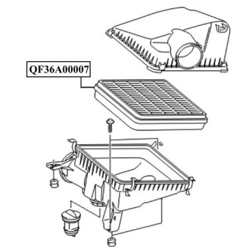 Фильтр воздушный <b>QUATTRO FRENI QF36A00007</b>-1