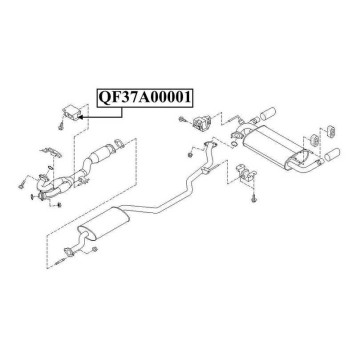 Кронштейн крепления глушителя <b>QUATTRO FRENI QF37A00001</b>-2