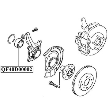 Подшипник передней ступицы <b>QUATTRO FRENI QF40D00002</b>-1