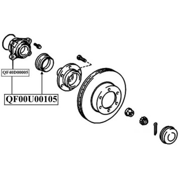 Подшипник передней ступицы <b>QUATTRO FRENI QF40D00005</b>-2
