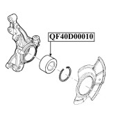 Подшипник ступичный передний ремкомплект 45X84X45 <b>QUATTRO FRENI QF40D00010</b>