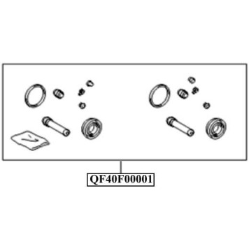 Ремонтный комплект переднего суппорта <b>QUATTRO FRENI QF40F00001</b>-1