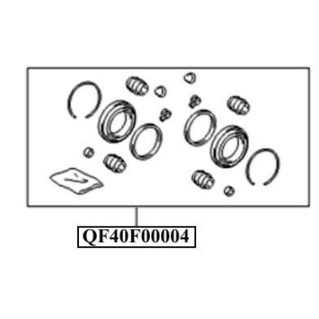 Ремонтный комплект переднего суппорта <b>QUATTRO FRENI QF40F00004</b>-1