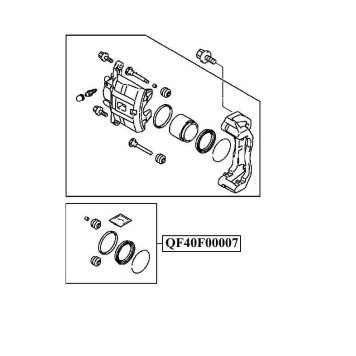 Ремонтный комплект переднего суппорта <b>QUATTRO FRENI QF40F00007</b>-1