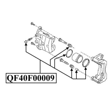 Ремонтный комплект переднего суппорта <b>QUATTRO FRENI QF40F00009</b>-1