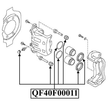 Ремонтный комплект переднего суппорта <b>QUATTRO FRENI QF40F00011</b>-1