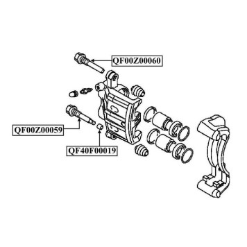 Заглушка направляющей втулки тормозного суппорта <b>QUATTRO FRENI QF40F00019</b>-1