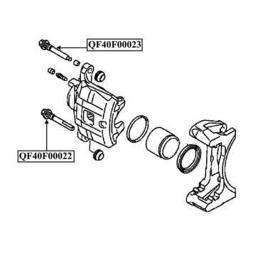 Направляющая тормозного суппорта <b>QUATTRO FRENI QF40F00022</b>-2