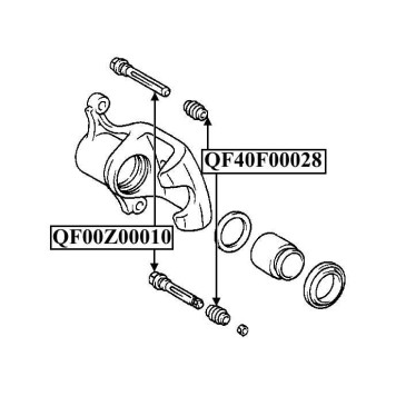 Пыльник втулки направляющей суппорта тормозного переднего <b>QUATTRO FRENI QF40F00028</b>-2