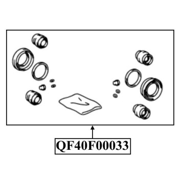 Ремкомплект суппорта тормозного переднего <b>QUATTRO FRENI QF40F00033</b>-1