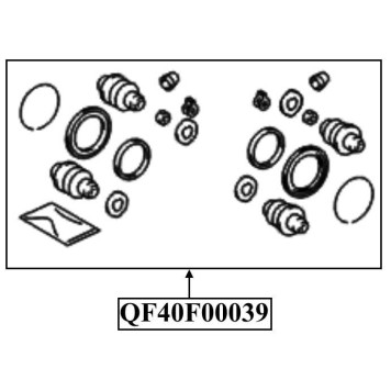 Ремкомплект суппорта тормозного переднего <b>QUATTRO FRENI QF40F00039</b>-1