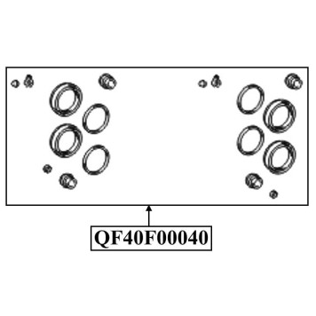 Ремкомплект суппорта тормозного переднего <b>QUATTRO FRENI QF40F00040</b>-1
