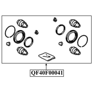 Ремкомплект суппорта тормозного переднего <b>QUATTRO FRENI QF40F00041</b>-2
