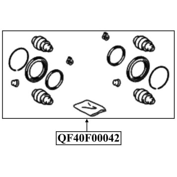 Ремкомплект суппорта тормозного переднего <b>QUATTRO FRENI QF40F00042</b>-1