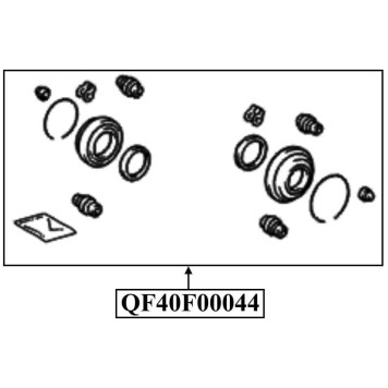 Ремкомплект суппорта тормозного переднего <b>QUATTRO FRENI QF40F00044</b>-1